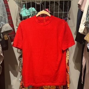 St. John Vibrant Red Short Sleeve Tee